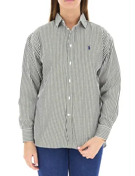 Camicia a righe VERDE SCURO S - Ralph Lauren - FashionsVida