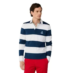 FaÇonnable Polo A Maniche Lunghe Fm50538 Naval Blue M