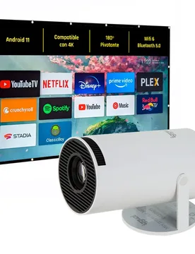 Pack Mini Projecteur + écran 120 White One Size unisex - iggual - FashionsVida
