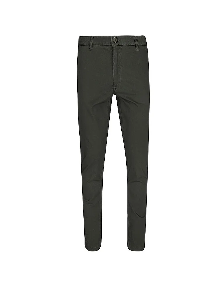 Chino LUCA verde scuro 31/L34 - Knowledge Cotton Apparel - FashionsVida