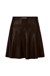 Fake Leather Skirt female