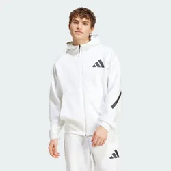Z.n.e. Full-zip Hooded Track Uomo - Giacche Bianco - Taglia XXXXL - Poly Mesh XXXXL