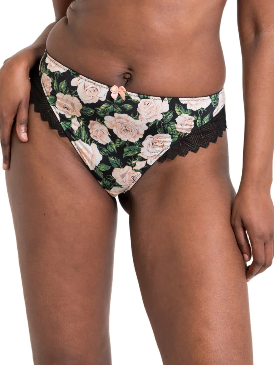 Womens Wild One Brazilian - Black Polyamide - Size 2xl - Curvy Kate - FashionsVida