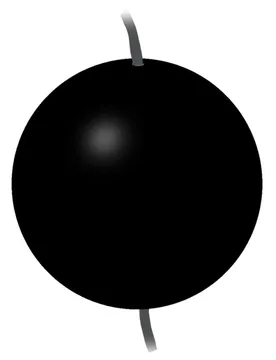Day Signal Ball 60 Cm Black One Size unisex - Lalizas - FashionsVida
