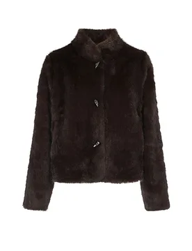 Jacke in Felloptik braun 36 damen - RINO&PELLE - FashionsVida