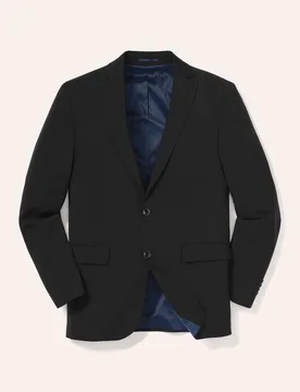 B-DYnamic-Anzug-Sakko, Regular Fit#normale Größen#schlanke Größen#untersetzte Größen, Farbe Schwarz, 24, 100% Schurwolle bi-elastisch Herren - Walbusch - FashionsVida