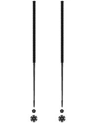 Bâtons de ski de randonnée - Panthère - Taille 125 cm - Noir