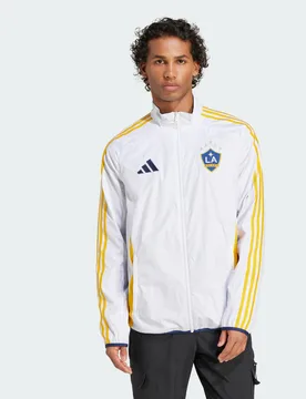 LA Galaxy Reversible Anthem Jacket S White - Adidas - FashionsVida