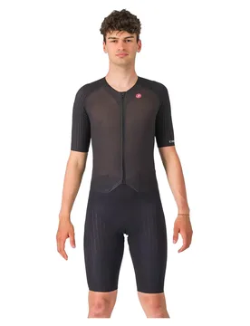 Tuta Da Gara A Maniche Corte Sanremo S Black - Castelli - FashionsVida
