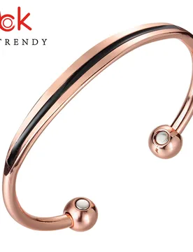 OKtrendy Bohemia Enamel Cuff Bracelets Bangles Pure Copper Bracelet Women Health Energy Magnetic Jewelry Multi-Color Wholesale - Aliexpress - FashionsVida