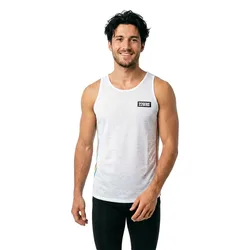 Maglietta Senza Maniche Side Slim Flag White