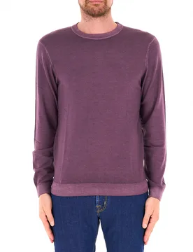 SUN68 Maglia lana merino VIOLA L - Sun68 - FashionsVida