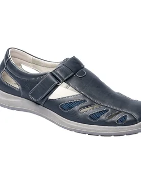 Komfort-Herrensandale "Helmut" blau 45 Herren - wonderwalk - FashionsVida