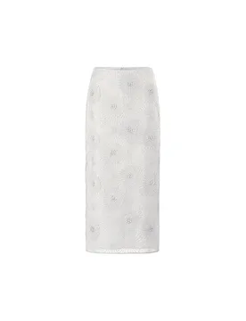 Richroyal Midi-jupe blanc 38 - Richroyal - FashionsVida