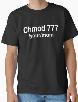 Chmod 777 Ubuntu Linux Operating System Graphic T‑Shirt Casual Short Sleeve Tees Geek IT Developer Fan Gift Streetwear - Aliexpress - FashionsVida