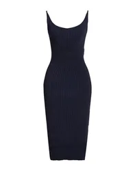 Vestido midi Mujer Azul noche L Mujer