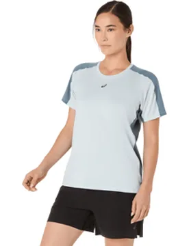 Fujitrail Elite S/S Laufshirt Damen Cool Grey Gr. XS - Asics - FashionsVida
