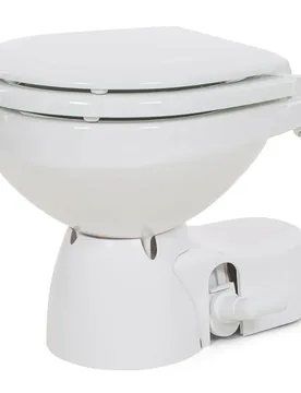 Compact Quiet Flush E2 Salt Toilet 10a 24v White 352 x 331 x 411 mm unisex - Jabsco - FashionsVida