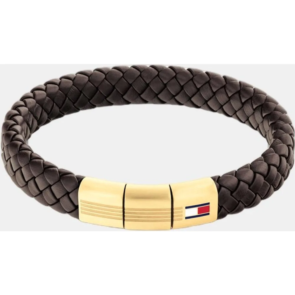 Pulsera de hombre Round Braided de piel - Tommy Hilfiger - FashionsVida