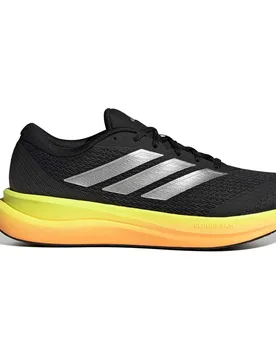 Runfalcon 6 Running Shoes Core Black / Silver Metallic / Lucid Tangerine UK 6.5 Men - Adidas - FashionsVida