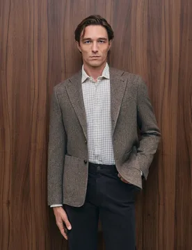 Chaqueta de hombre sport espiga fit regular - Emidio Tucci - FashionsVida