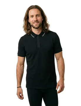 Exchange Polo à Manches Courtes Xm001285_af10366 Black 2XL - Giorgio Armani - FashionsVida