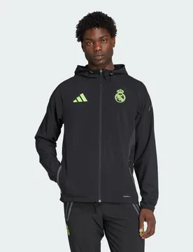 Giacca Tiro25 Pro Vis Tech Travel Real Madrid XS Black / Lucid Lemon - Adidas - FashionsVida