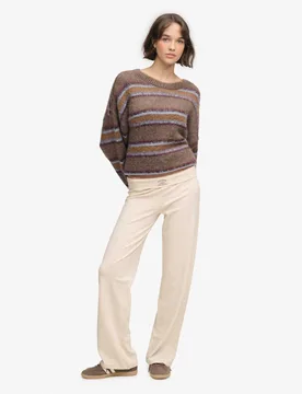 Cotton Rich Fold Over Slim Fit Joggers Beige female - Superdry & Co - FashionsVida