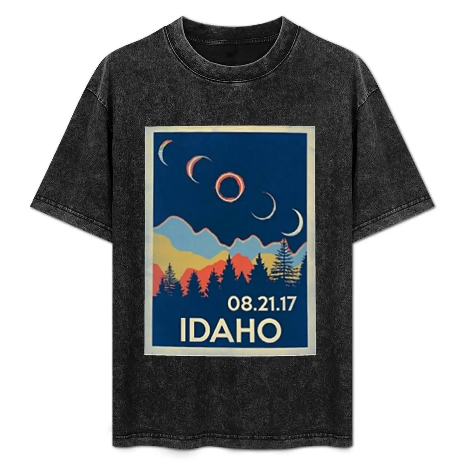 VINTAGE IDAHO SOLAR ECLIPSE 2017 SHIRT T-Shirt All Match Basic Short Sleeve Top - Aliexpress - FashionsVida