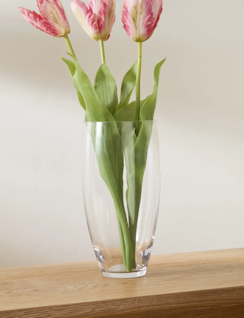 M&S Medium Poppy Vase Clear - M&S - FashionsVida