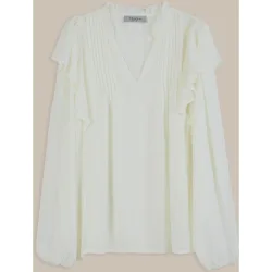 Blusa de mujer fluida con volantes