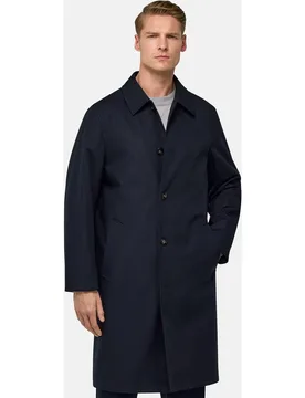 Trenca de hombre de algodón técnico con cuello clásico - Boggi Milano - FashionsVida