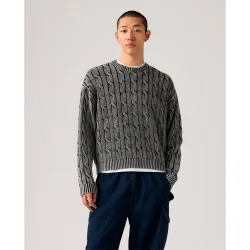 Jersey de hombre de ochos con cuello redondo