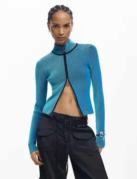 Jersey de mujer cuello alto - Desigual - FashionsVida