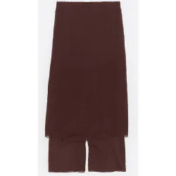 Falda pantalón de mujer con textura