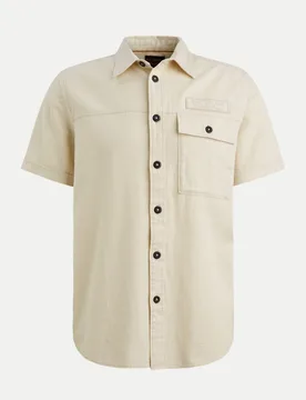 Short Sleeve Shirt Ctn Slub Beige XL - PME Legend - FashionsVida