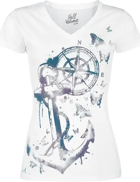 T-Shirt - Shades Of Truth - S bis XXL - für Damen - Größe XL - weiß - Frauen - female - Full Volume by EMP - FashionsVida