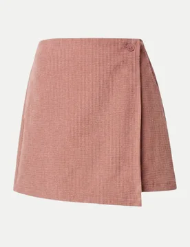 Cord-Skort in Wickel-Optik Rosa XS - ESTELOU - FashionsVida