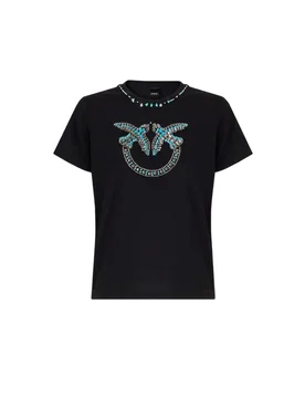 T-shirt donna - fidenza t-shirt jersey logo - multicolore - PINKO - FashionsVida