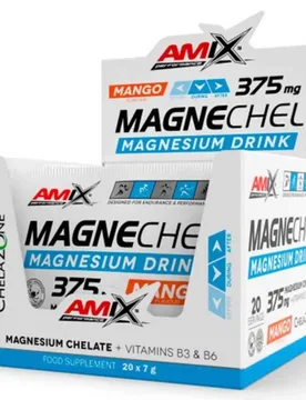 Boîte De Boisson Énergétique Monodose Magnechel® Magnesium Chelate 375mg 20 Unités - Amix - FashionsVida