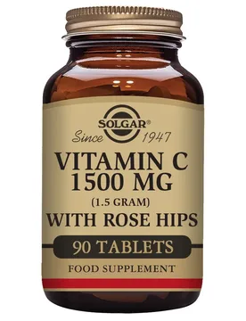 Comprimés Rose Hips C 1500mg 90 Unités - Solgar - FashionsVida