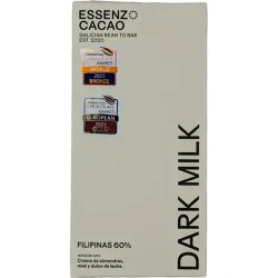 Tableta de chocolate Filipinas 60% Dark Milk