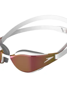 Fastskin Hyper Elite Mirror Swimming Goggles White / Oxid Grey / Rose Gold One Size Men,Women - Speedo - FashionsVida