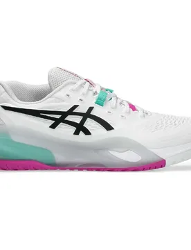 Gel-resolution X All Court Shoes White / Aurora Green UK 7 - Asics - FashionsVida
