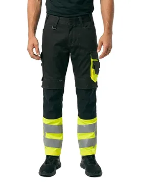 Pantalon De Travail Safe Supreme 15679 Black / Hi-Vis Yellow 49 - MASCOT - FashionsVida