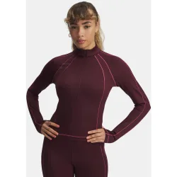 Camiseta de mujer ColdGear Textured 1-2 Zip