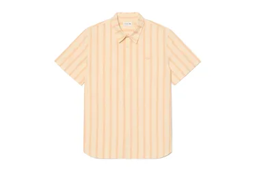 Regular Fit Hemd - T-Shirt-kurzarm - beige - Herren - Size: M