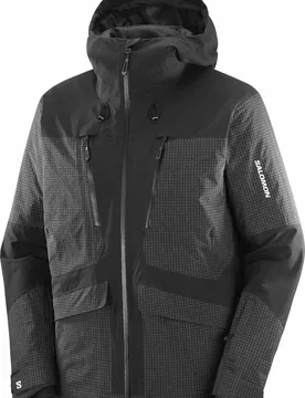 Veste de ski imperméable et chaude - Spark Jacket M Deep Black - Taille S - Noir - Salomon - FashionsVida