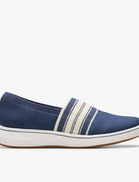 Womens Brinkleyskymst Navy Shoes - Blue - Size Uk 3 - Clarks - FashionsVida