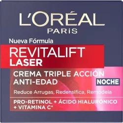 Crema de noche antiedad con Proxylane Revitalift Laser L´Oréal Paris